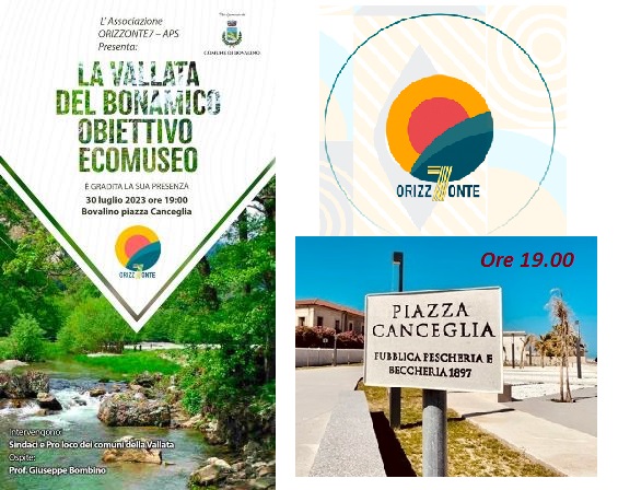 Bovalino: “Orizzonte7-Aps”, promotore dell’incontro “La Vallata del Bonamico, obiettivo Ecomuseo”. Appuntamento per domenica 30 luglio ore 19