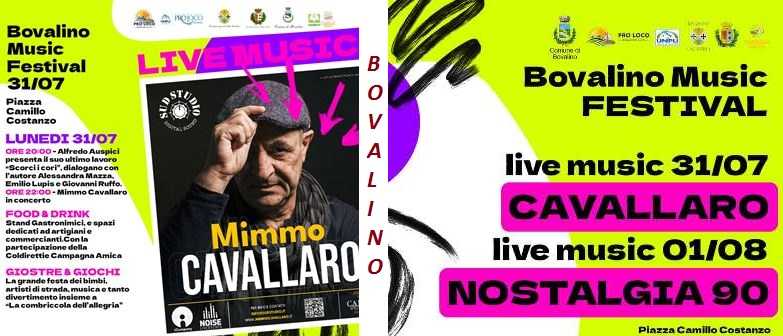 Bovalino-Pro Loco: conto alla rovescia per il “Bovalino Music Festival Summer 2023”