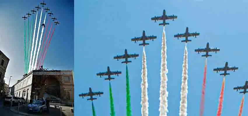 Oggi Frecce Tricolori in Sorvolo Estivo Catanzaro si unisce alla