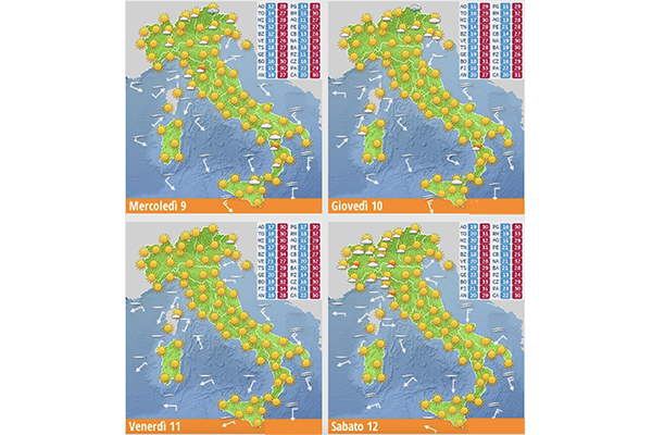 Ritorno del gran caldo africano: weekend di sole e temperature roventi in Italia. Tutti i dettagli