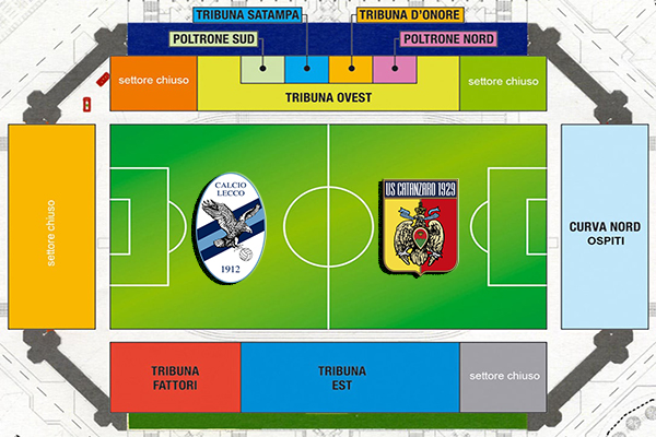 Calcio Serie B Lecco-Catanzaro: info Biglietti. Ecco i prezzi dei tagliandi, punti prevendita esterni, on-line e settore ospiti, i dettagli