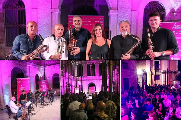 XX Festival d’autunno, “Il sax dal ragtime a Pino Daniele” del Salime quintet conquista il pubblico di Palazzo Marchesi Di Francia di Santa Caterina