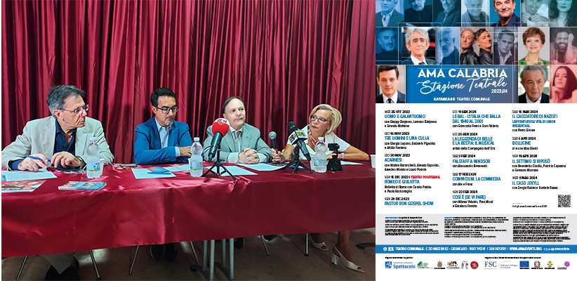 AMA Calabria a Catanzaro, Sergio Rubini e Ale & Franz tra i protagonisti della nuova stagione teatrale