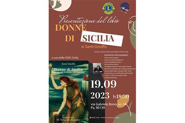 “Donne di Sicilia. Intervista alle Eccellenze contemporanee”, prima presentazione a Palermo per il libro dello storico Santi Gnoffo