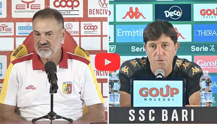 Calcio Serie B: interviste prepartita di Bari vs Catanzaro con dichiarazioni di Vivarini e Mignani. I convocati Video