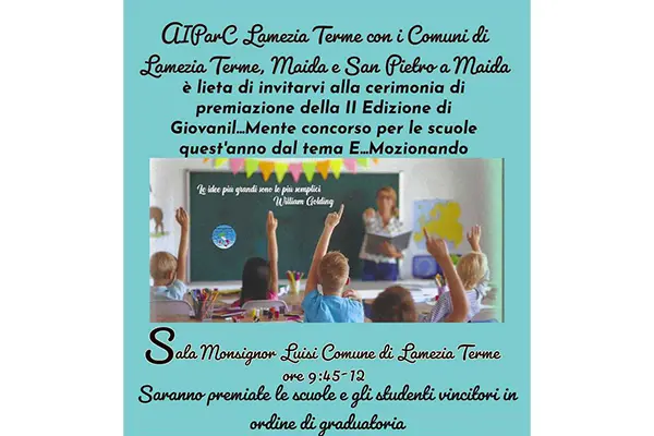 Cerimonia di Premiazione Seconda edizione concorso Giovanil...Mente dal tema E...Mozionando