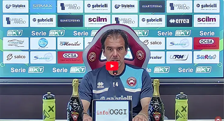 Calcio. Dichiarazioni di mister Gorini in vista della partita Catanzaro-Cittadella: aggiornamenti sulla squadra e possibili novità in formazione. Video