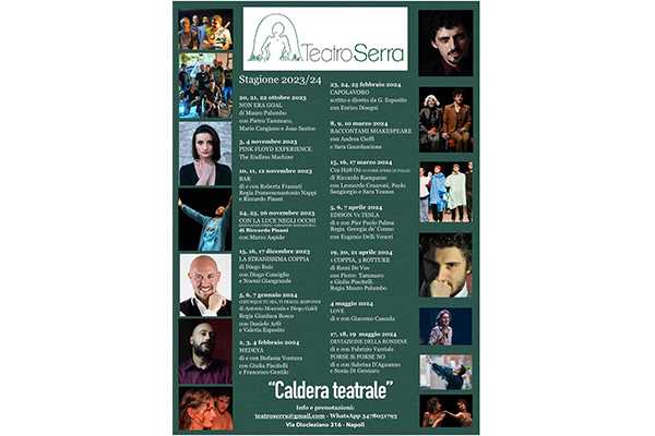 Presentata ufficialmente la Stagione 2023/24 “Caldera Teatrale” del Teatro Serra
