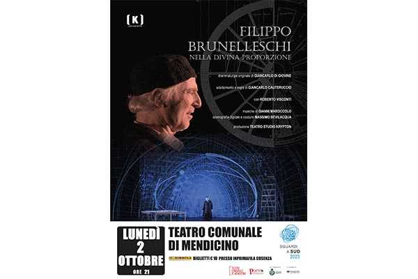 Al Teatro comunale di Mendicino, va in scena l’omaggio a Brunelleschi