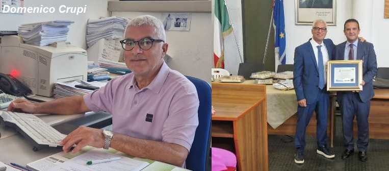 Bovalino: E' andato in pensione Domenico Crupi, "memoria storica" del Comune