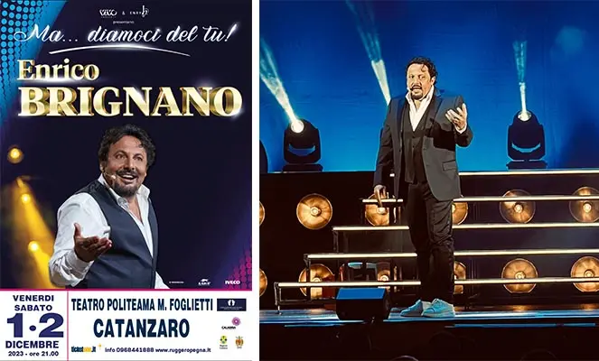 “Ma… diamoci del tu!”, il grande show di Enrico Brignano al Teatro Politeama di Catanzaro, partita la prevendita dei biglietti
