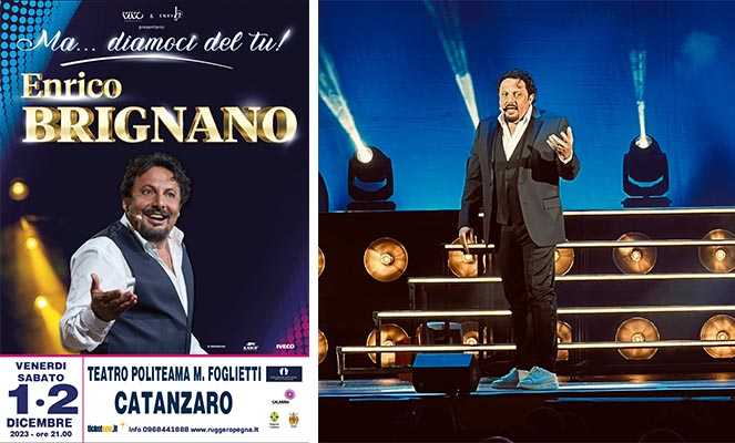 “Ma… diamoci del tu!”, il grande show di Enrico Brignano al Teatro Politeama di Catanzaro, partita la prevendita dei biglietti
