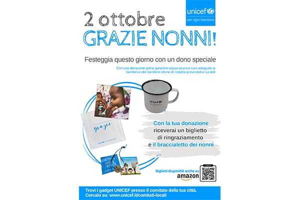 UNICEF Italia su Festa dei Nonni e delle Nonne (2 ottobre)
