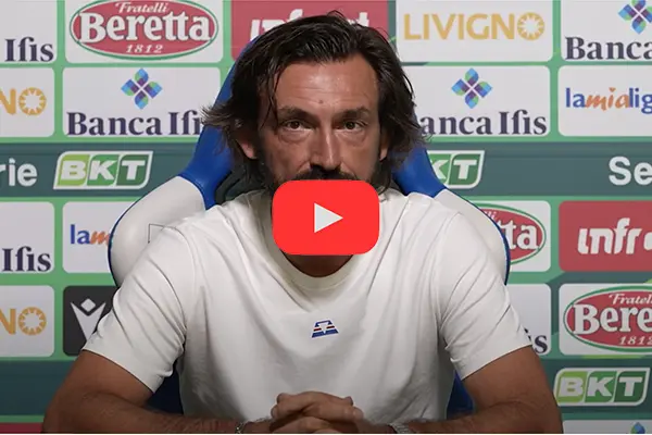 Calcio.  Andrea Pirlo su Sampdoria-Catanzaro: una battaglia di volontà e strategia. Video