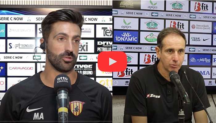 Calcio Serie C. Andreoletti e Zauli: due visioni di calcio dopo Benevento-Crotone