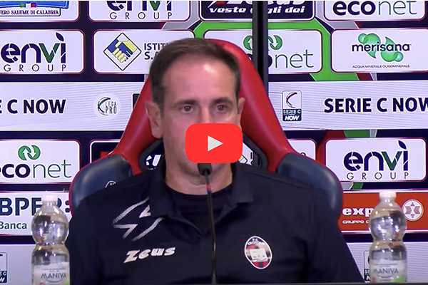 Calcio. Serie C. Crotone vs Picerno: Mister Zauli parla di strategie e problemi difensivi. Video
