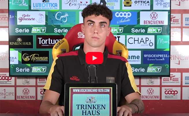 Calcio Davide Veroli si confessa: "A Catanzaro per fare la differenza" Video. I dettagli