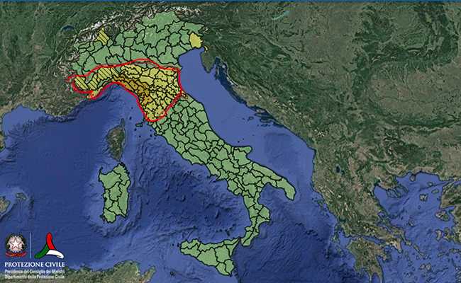 Allerta meteo su diverse regioni italiane: situazione critica in arrivo. Ecco le previsioni della Protezione Civile