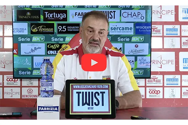 Calcio. Serie BKT. Preparativi per Catanzaro-Feralpisalò: parola al Mister Vincenzo Vivarini. Video