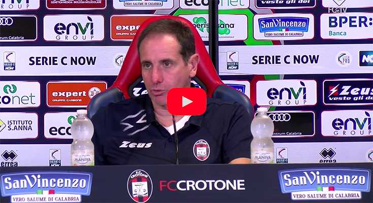 Calcio Serie C. Zauli parla: strategie, rotazioni e obiettivi alla vigilia di Giugliano Vs Crotone. Video