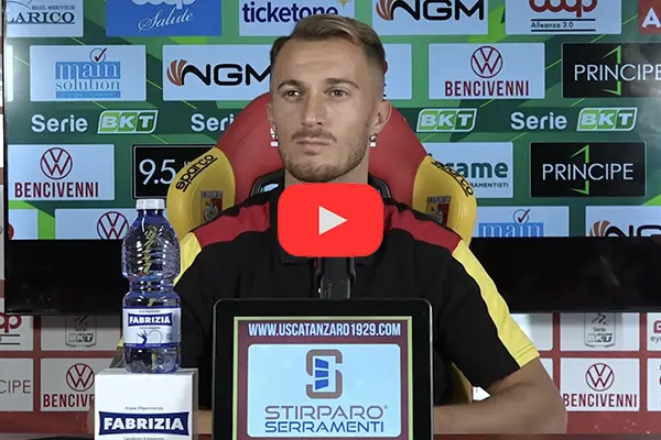 Calcio US Catanzaro. Alfredo Donnarumma: "Giocare con attaccanti forti rende tutto più facile" Video