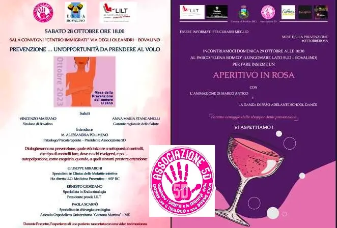 Bovalino: “Prevenzione…un’opportunità da prendere al volo”. Fine settimana dedicato alla prevenzione del tumore al seno.