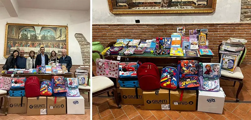 Lions Club Catanzaro Host dona materiale didattico tramite 'Zaino Sospeso'