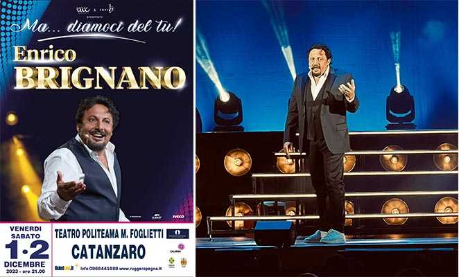 Verso il tutto esaurito per il grande show di Enrico Brignano al Teatro Politeama di Catanzaro