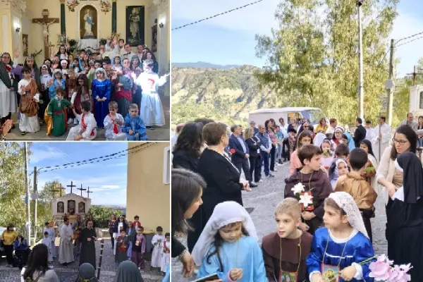 I Bambini di Simeri celebrano la tradizione delle vestizioni durante la Festa di Ognissanti