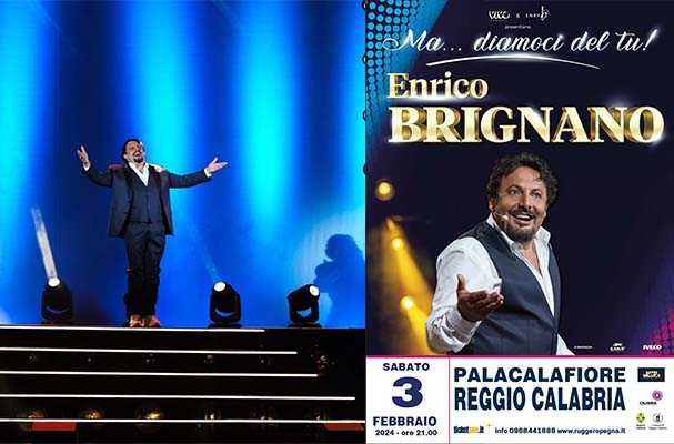 Il Grande Show di Enrico Brignano, dopo Catanzaro, anche al Palacalafiore di Reggio il 3 febbraio