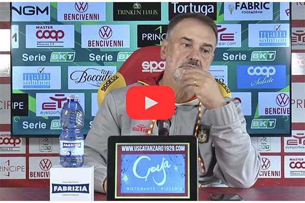 Calcio Serie BKT. Riscatto Catanzaro: Vivarini carica i Giallorossi per il duello ad alta tensione con il Modena. Video