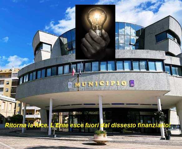 Bovalino-Comune: Si riaccende la luce. L'Ente esce fuori dal dissesto economico finanziario.