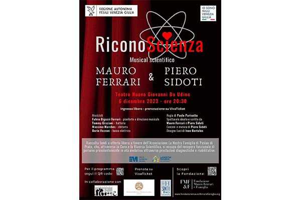 Il 6 dicembre a Udine al Teatro Nuovo Giovanni Da Udine “Riconoscienza”