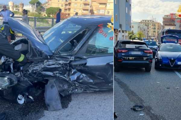 Intervento dei Vvf a Catanzaro: incidente stradale al quartiere Lido con feriti e deviazioni del traffico