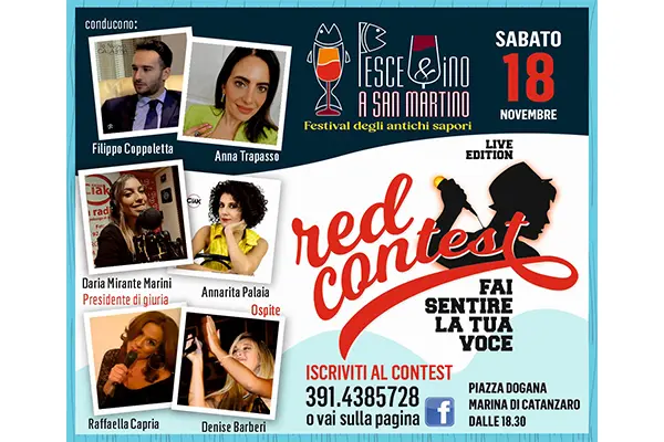 "Red Vontest" Festival Pesce e Vino a San Martino a Catanzaro: Gusto, Musica e Divertimento