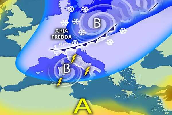 Previsioni meteo: maltempo in arrivo con possibile inverno e neve. Tutti i dettagli