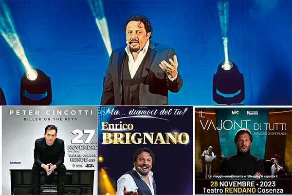 Si chiude Fatti di Musica 2023, 37° Festival del Live d’Autore, In arrivo in Calabria una settimana di eventi, Da Peter Cincotti a Brignano