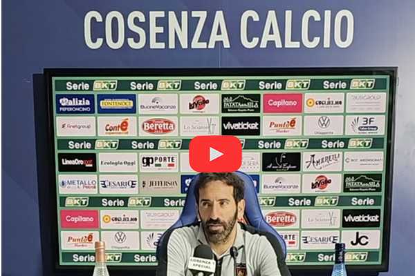 Calcio Serie B. Sereno in campo e fuori: la filosofia di Caserta alla vigilia del Derby Catanzaro-Cosenza - Video