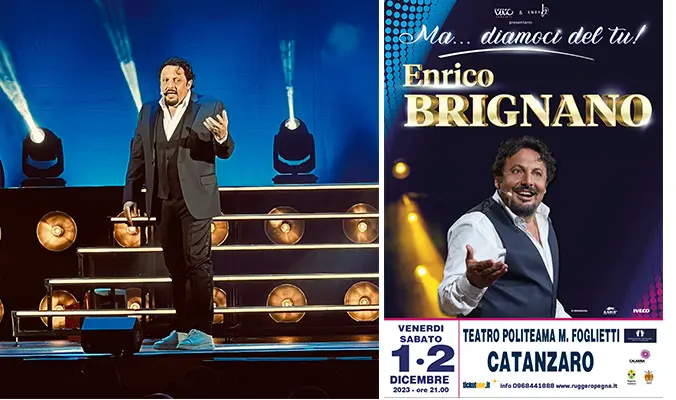 Il grande Show di Enrico Brignano domani e sabato al Teatro Politeama di Catanzaro