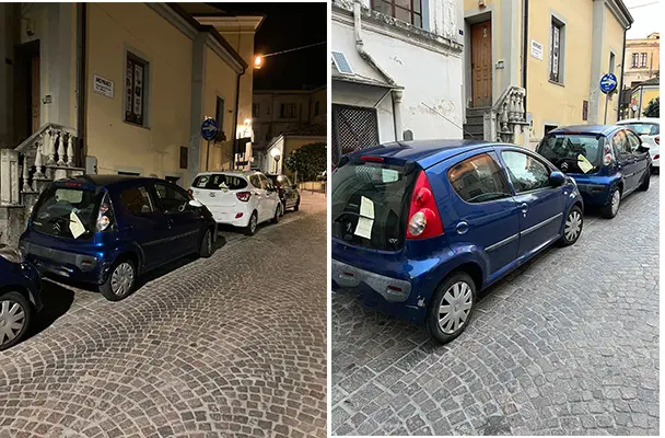 Catanzaro Centro Storico: protesta dei residenti. contro le sanzioni dei vigili urbani per la carenza di parcheggi.