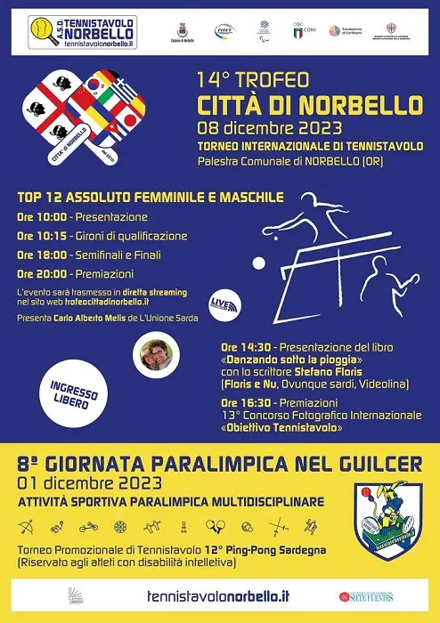 Tennistavolo Norbello: per l'Immacolata c'è il Trofeo Internazionale