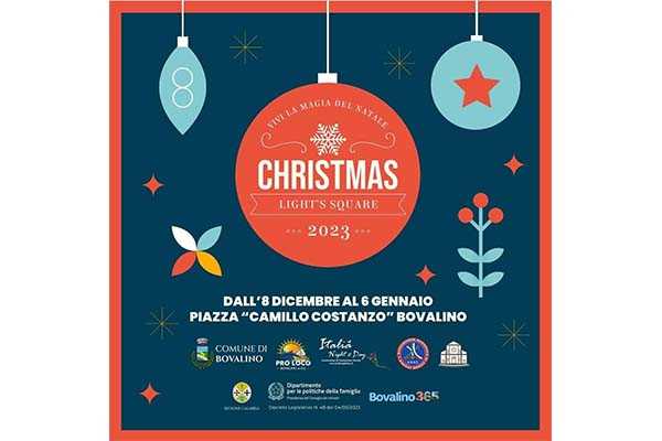 Celebrazioni Natalizie a Bovalino: Il Christmas Light’s Square 2023 è Arrivato!