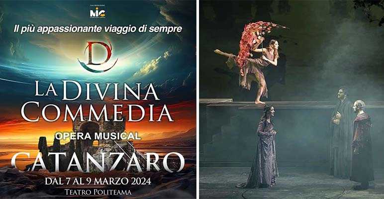 La Divina Commedia Opera Musical dal 7 al 9 marzo al Teatro di Politeama di Catanzaro, unica tappa in Calabria del tour 2024