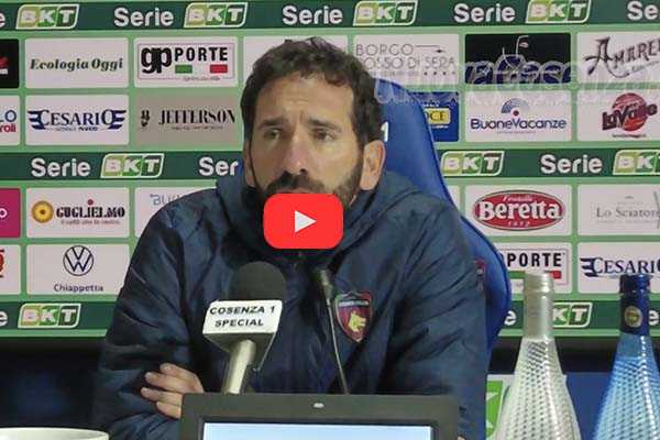 Serie B. Cosenza Calcio: Mister Caserta affronta le critiche e si prepara per la sfida contro il Cittadella. Video