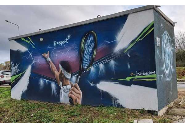 Inaugurato il murales “E=sport²” realizzato a Girifalco dall’artista Claudio Chiaravalloti