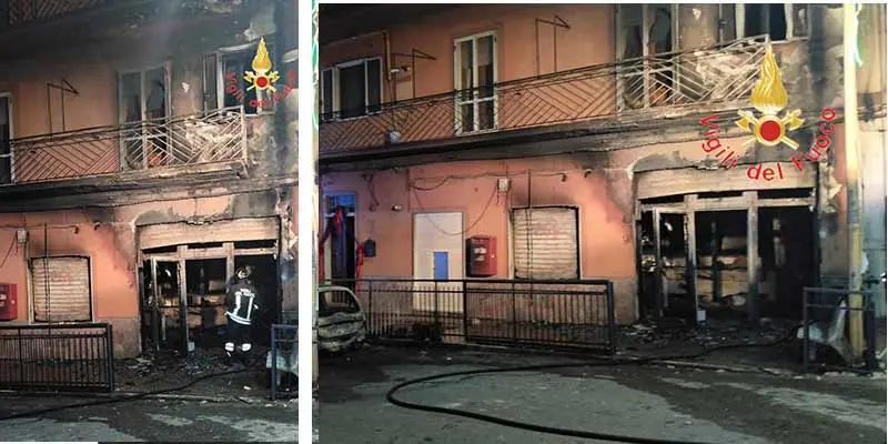 Incendio all'ufficio Postale di Mandatoriccio: evacuata abitazione. Intervento dei Vvf