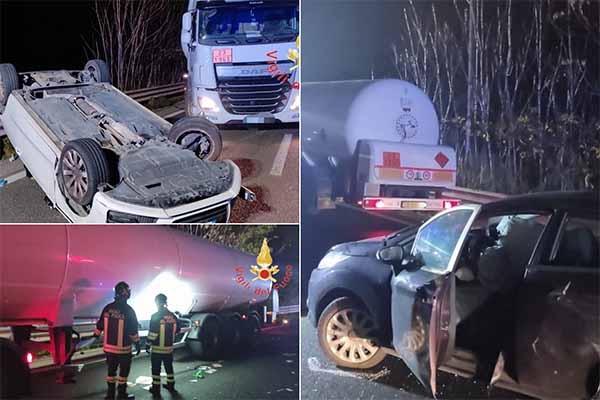 Grave incidente (Aggiornamento) sulla SS280 a Catanzaro: due feriti e chiusura della strada in direzione Lamezia Terme