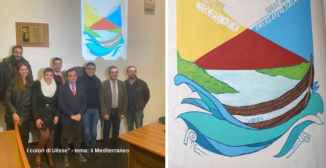 Bovalino: presentato il murales di Alessandro Allegra “I colori di Ulisse”