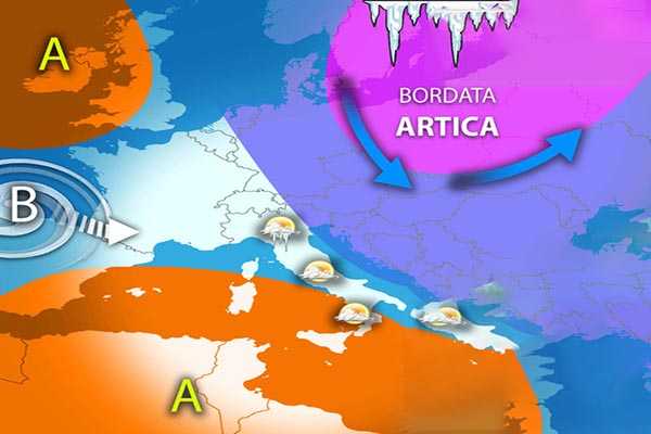 Previsioni meteo per il fine settimana: freddo, pioggia e gelate previste in Italia
