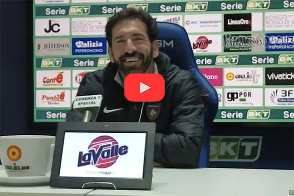 Mister Caserta prima di Cosenza vs Venezia - "Chiedo ambiente positivo e fiducia cruciale per il Cosenza" (Video)